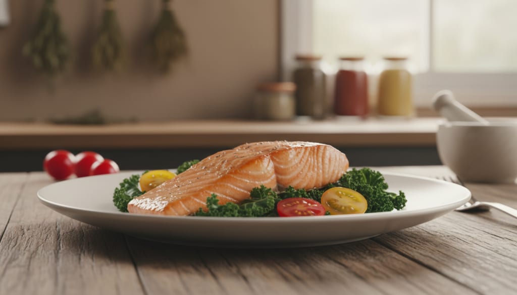 gekochter lachs