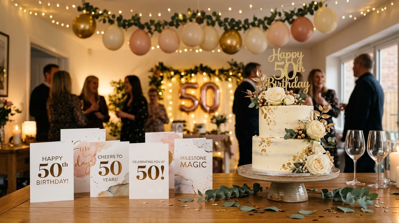 Moderner Spruch zum 50. Geburtstag